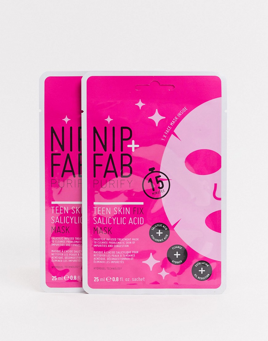 NIP+FAB - Salicylic Acid Fix Sheet Mask - Maske -SPAR 50%-Ingen farve