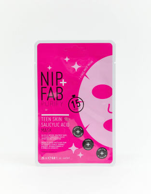 Nip+Fab - Salicylic Acid Fix - Tuchgesichtsmaske mit Salicylsäure-Keine Farbe