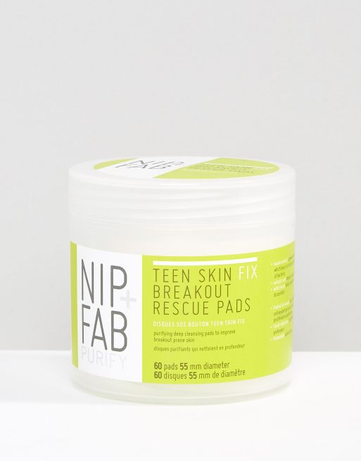 NIP+FAB – Teen Skin Breakout Rescue Pads – Oczyszczające płatki do twarzy