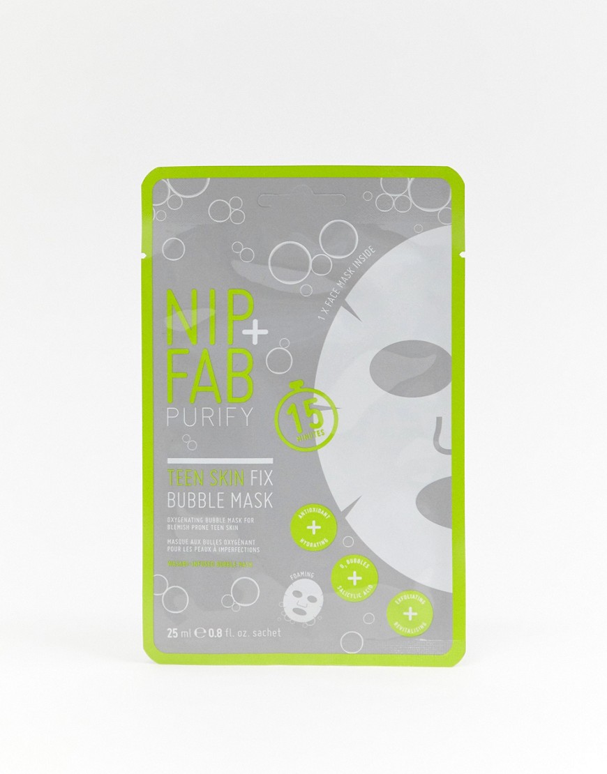 Nip+Fab Teen Skin Fix Bubble Sheet Mask-No Colour