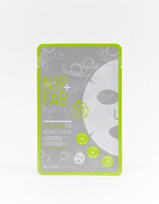 Nip+Fab Teen Skin Fix Bubble Sheet Mask