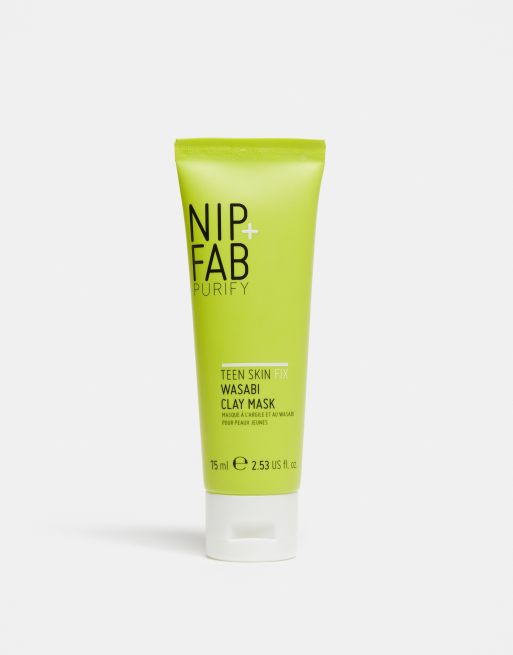 Nip+Fab – Teen Skin Fix – Wasabi Clay Mask – Ansiktsmask, 75ml