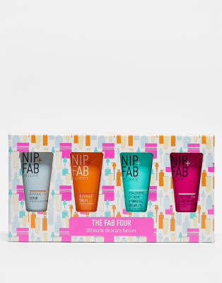 NIP+FAB - The Fab Four Deluxes Set - Hautpflege-Set, 26% Ersparnis-Keine Farbe