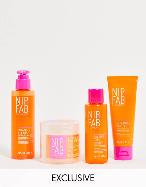 NIP+FAB x ASOS – Exclusive – Vitamin C Brighten + Glow Regime – Hudvård med C-vitamin (spara 41%)