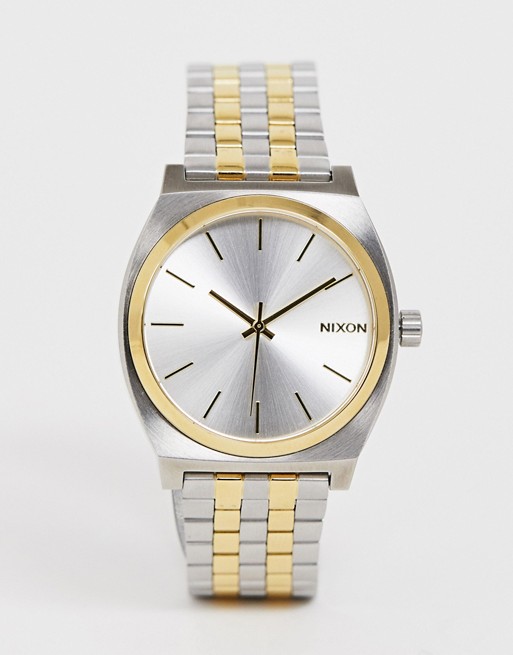 Nixon A0451 Time Teller bracelet watch in mixed metal