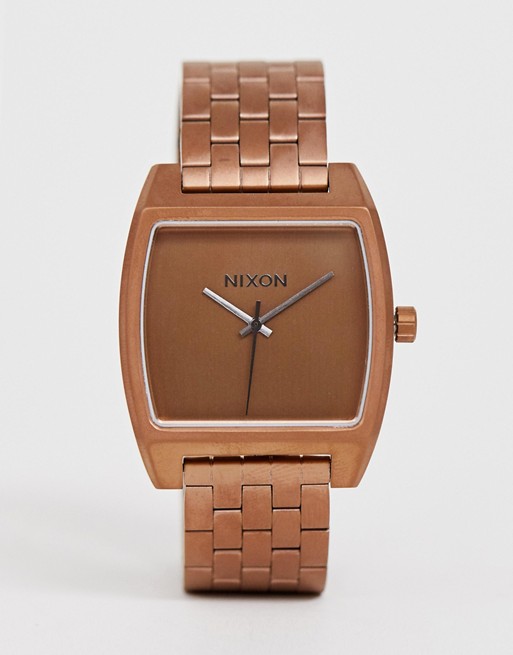 Nixon A1245 Time Tracker bracelet watch in copper