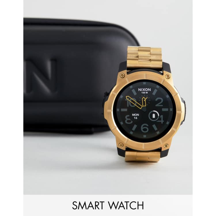 Nixon store smartwatch gold