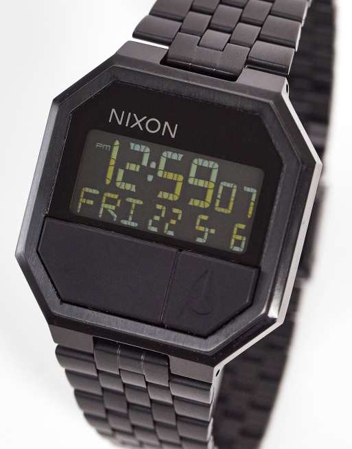 Nixon Re Run Digital Watch In Black | ASOS