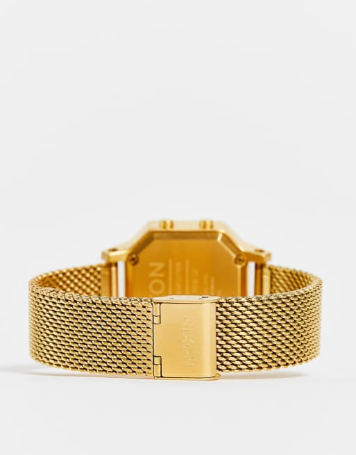 Nixon Gold Watch Orologi Digitali Nixon Nixon Siren Milanese