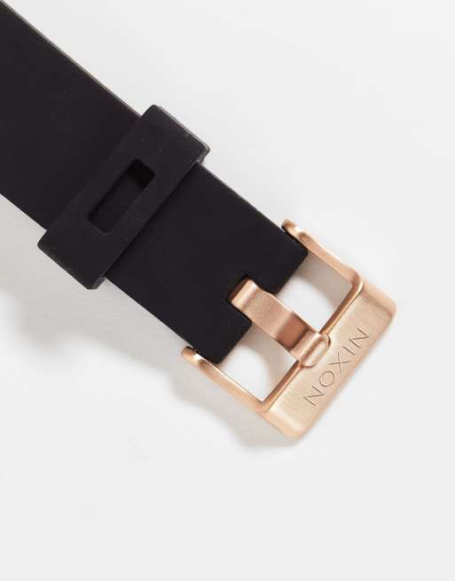 Nixon Siren stainless steel digital watch in black rose gold, 4 of 4
