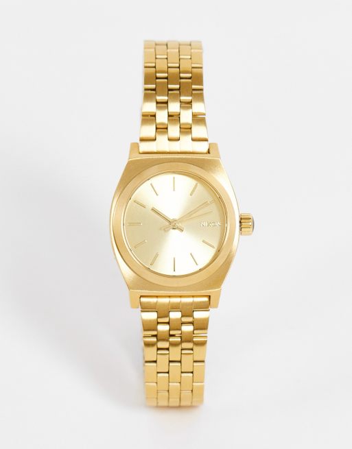 Nixon – Small Time Teller – Zegarek w kolorze złota 