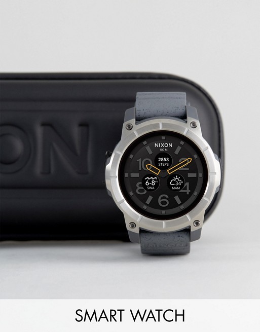 Nixon The Mission Smart Watch In Grey
