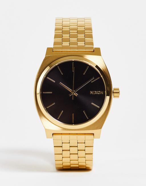 Nixon - Time Teller - Orologio color oro e nero 