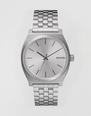 Nixon Time Teller Silver Stainless Steel Watch