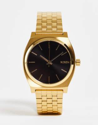 Nixon Time Teller watch in gold black | ASOS