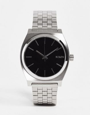 Nixon Time Teller watch in silver