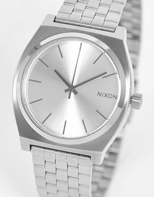 Nixon time teller watch in silver