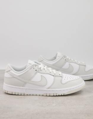 фото Низкие кроссовки в белом и сером цветах nike dunk low-серый