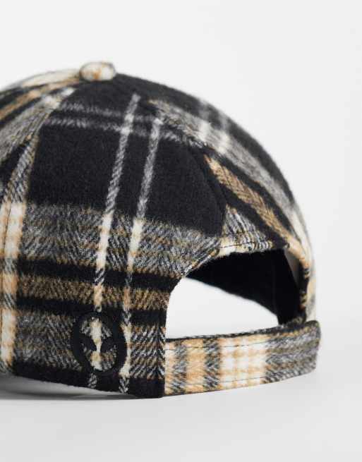 No Problemo 100% cotton logo cap in blue check, 3 of 3