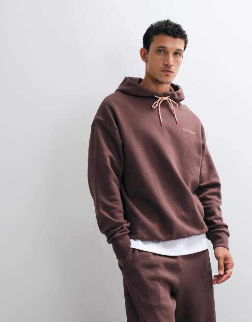 No Problemo 100% cotton mini logo hoodie in brown (part of a set), 4 of 5