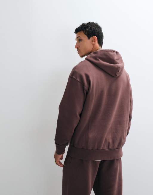 No Problemo 100% cotton mini logo hoodie in brown (part of a set), 5 of 5
