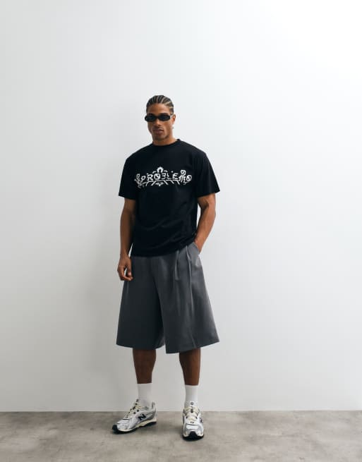 No Problemo 100% cotton t-shirt 'No Carpeto' back print t-shirt in black, 3 of 5