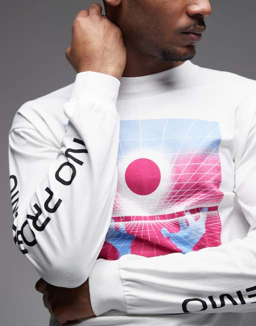 No Problemo 100% cotton t-shirt with dimensions front graphic in white, 5 of 5
