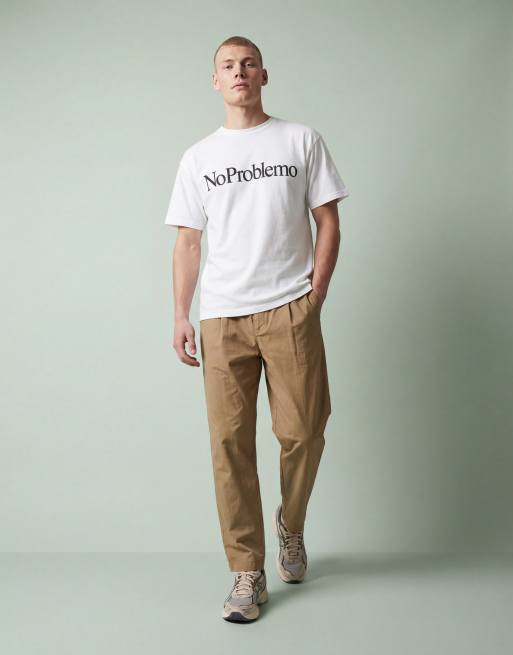 No Problemo 100% cotton t-shirt with logo print in white, 9 of 12