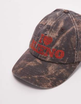 No Problemo Alien Motif Detail Cap In Green