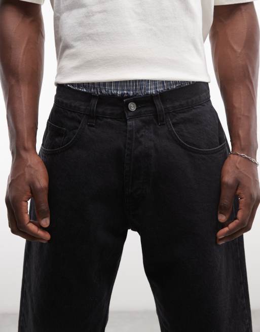 No Problemo - Bagi - Denim short in zwart, 4 van 5