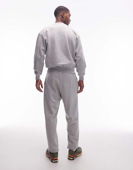 No Problemo – Baumwoll-Jogginghose in meliertem Grau mit Logo, 3 von 5