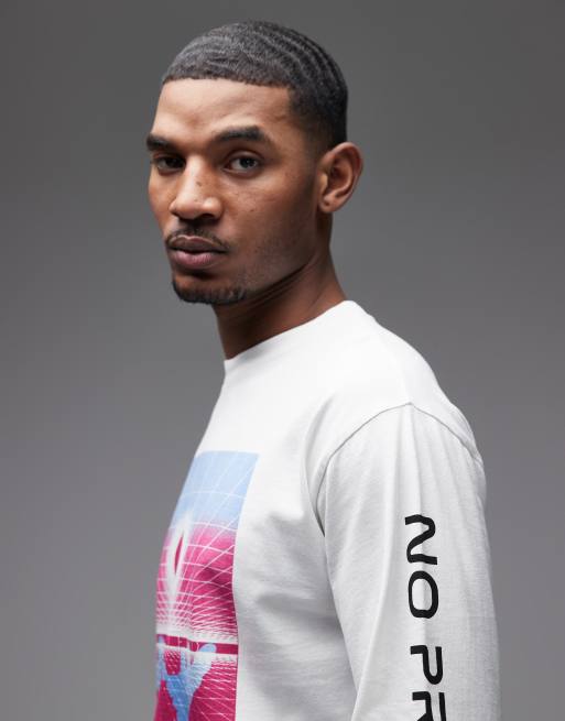 No Problemo – Biały T-shirt z grafiką z grafiką „Dimensions” 100% bawełny, 4 z 5