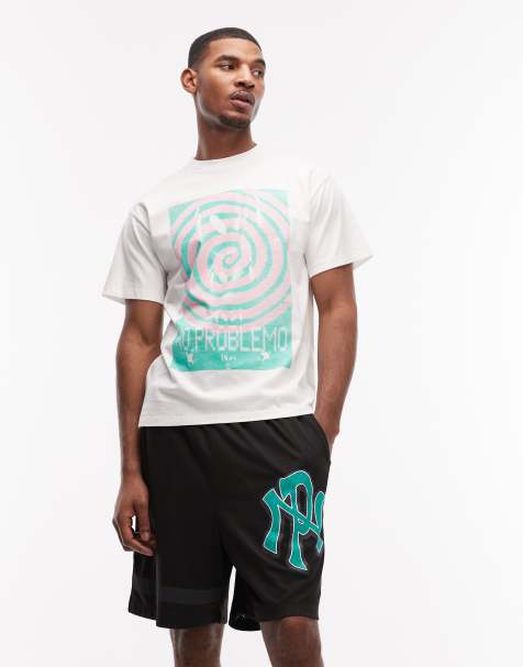 No Problemo - Boardshort en tulle à logo NYP - Noir - view 1