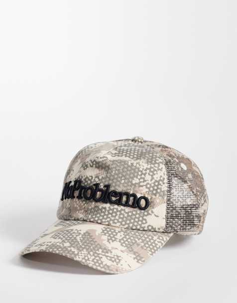 No Problemo casquette trucker à logo imprimé façon arbre 100 % coton, sable clair - view 1