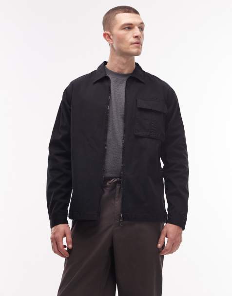 No Problemo - Chemise cargo en tissu ripstop - Noir - view 1