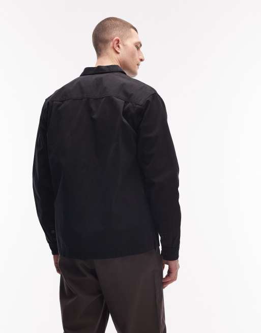No Problemo - Chemise cargo en tissu ripstop - Noir, 2 de 5