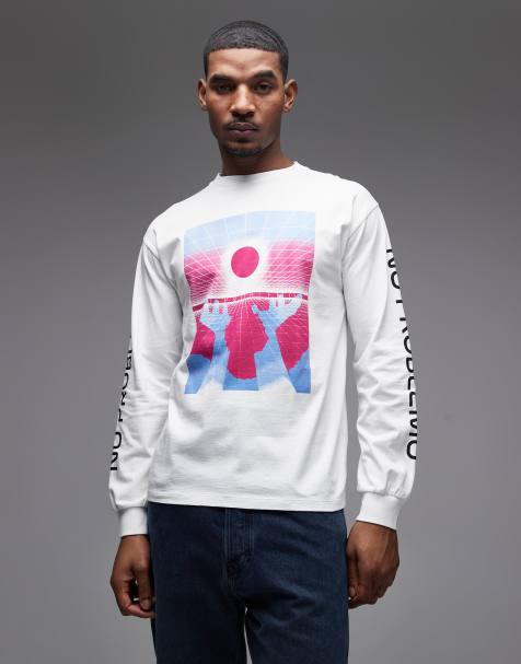 No Problemo dimensions long sleeve tee in white - view 1