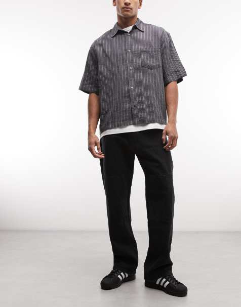 No Problemo double knee denim pants in black - view 1