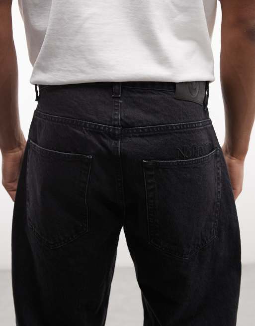 No Problemo double knee jeans in black wash, 5 of 5