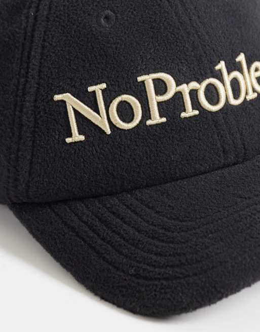 No Problemo – Fleece-Kappe in Schwarz mit Logo, 2 von 3