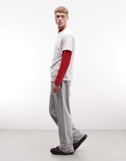 No Problemo – Gerade geschnittene Jogginghose aus 100% Baumwolle in Grau mit Logo und Kordelzugbund, 3 von 5
