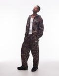 [No Problemo] No Problemo glitch nylon pants in dark real tree camo print (part of a set)-Multi W40 MULTI