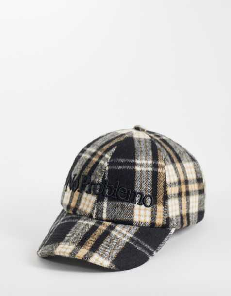 No Problemo - gorra de lana con logo a cuadros negra - view 1