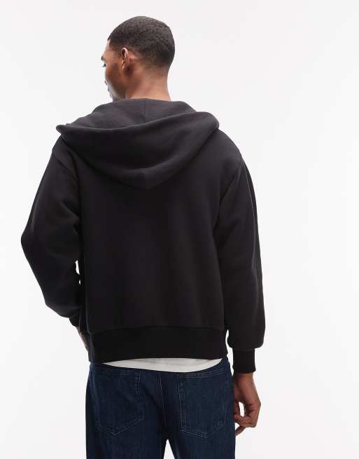 No Problemo - Hoodie met logo en rits in zwart, deel van co-ord set, 2 van 5