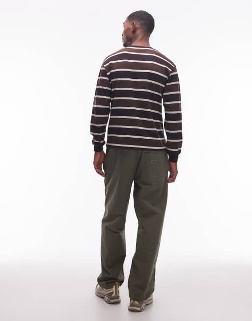 No Problemo – Hose zum Überziehen aus Baumwoll-Ripstop in Khaki mit kleinem Logo, 3 von 5
