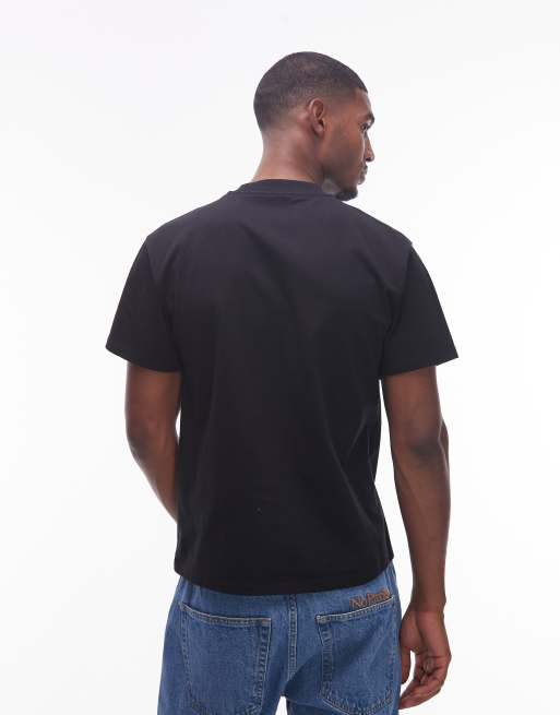 No Problemo logo cotton t-shirt in black, 3 of 5
