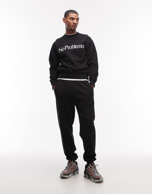 No Problemo logo sweatshirt in black (part of a set), 2 of 5