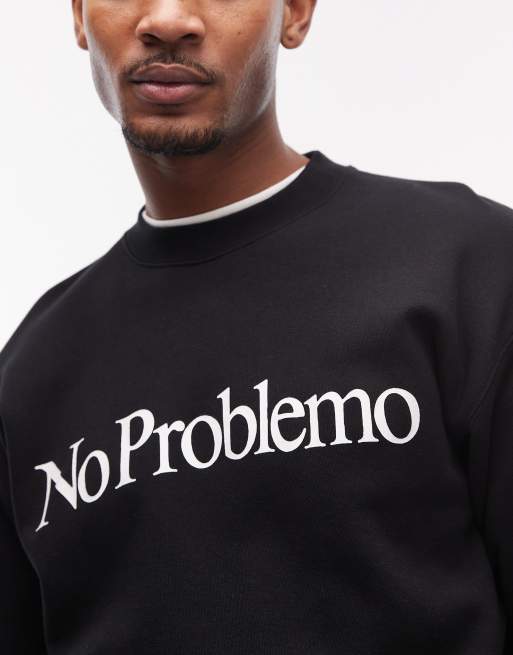 No Problemo logo sweatshirt in black (part of a set), 5 of 5