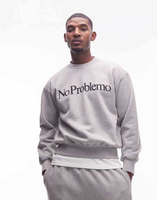 No Problemo logo sweatshirt in gray