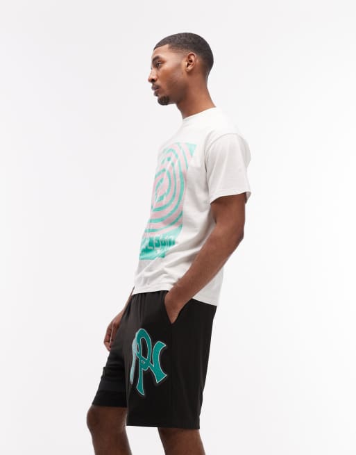No Problemo mesh board shorts with NYP logo in black, 3 of 5